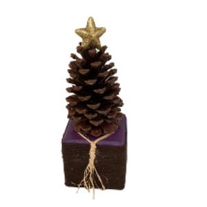 CHRISTMAS TREE Jumbo Pinecone Decor 9.5" Tall 3.5" Wide